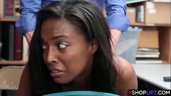 XXX Busty ebony teen suspected and fucked by a mall cop fresh Movies
