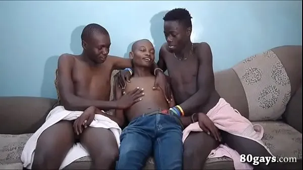 XXX Black African Twinks Barebacking Threesome fresh Movies