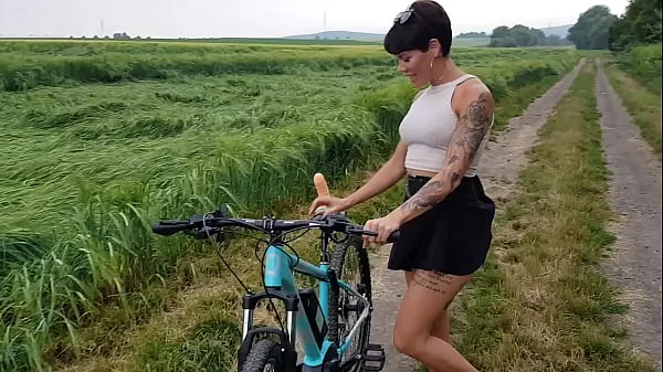 XXX Premiere! Bicycle fucked in public horny fresh Movies