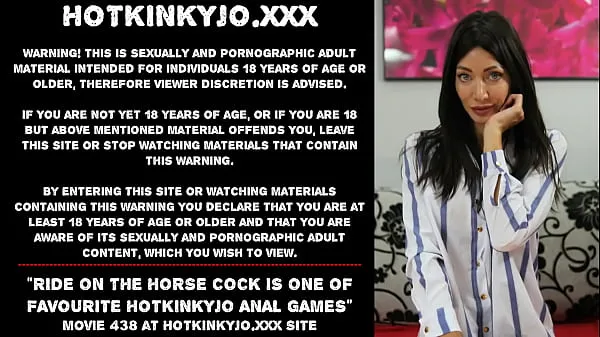 XXX Скачка на члене лошади - одна из самых любимых анальных игр Hotkinkyjo свежих фильмов