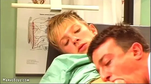 XXX Horny gay doc seduces an adorable blond youngster fresh Movies
