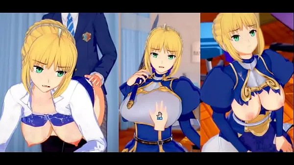 XXX Eroge Koikatsu! ] FGO (Fate) Altria Pendragon (Saber) rubs her boobs H! 3DCG Big Breasts Anime Video (FGO) [Hentai Game Fate / Grand Order fresh Movies