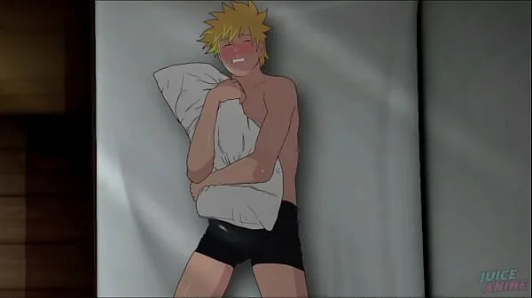 XXX gay) Naruto rubbing his hot dick on the pillow - Bara Yaoi fresh Movies